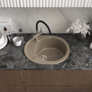 Мойка кухонная Reflexion Allonge 58-BE RF0658BE бежевый